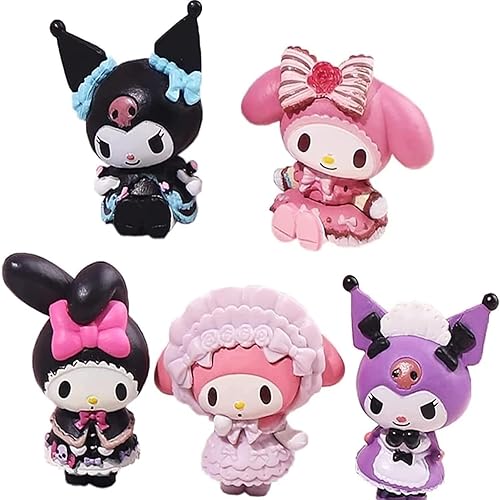 5 Stück Cartoon Cake Toppers, Cartoon Mini Figuren, Mini Figuren Set,Cartoons Kuchen Topper,Kawaii Party Cupcake Figuren, Kindergeburtstag Kuchendeko, Kuchen Dekoration, Mädchen Geburtstag Geschenk