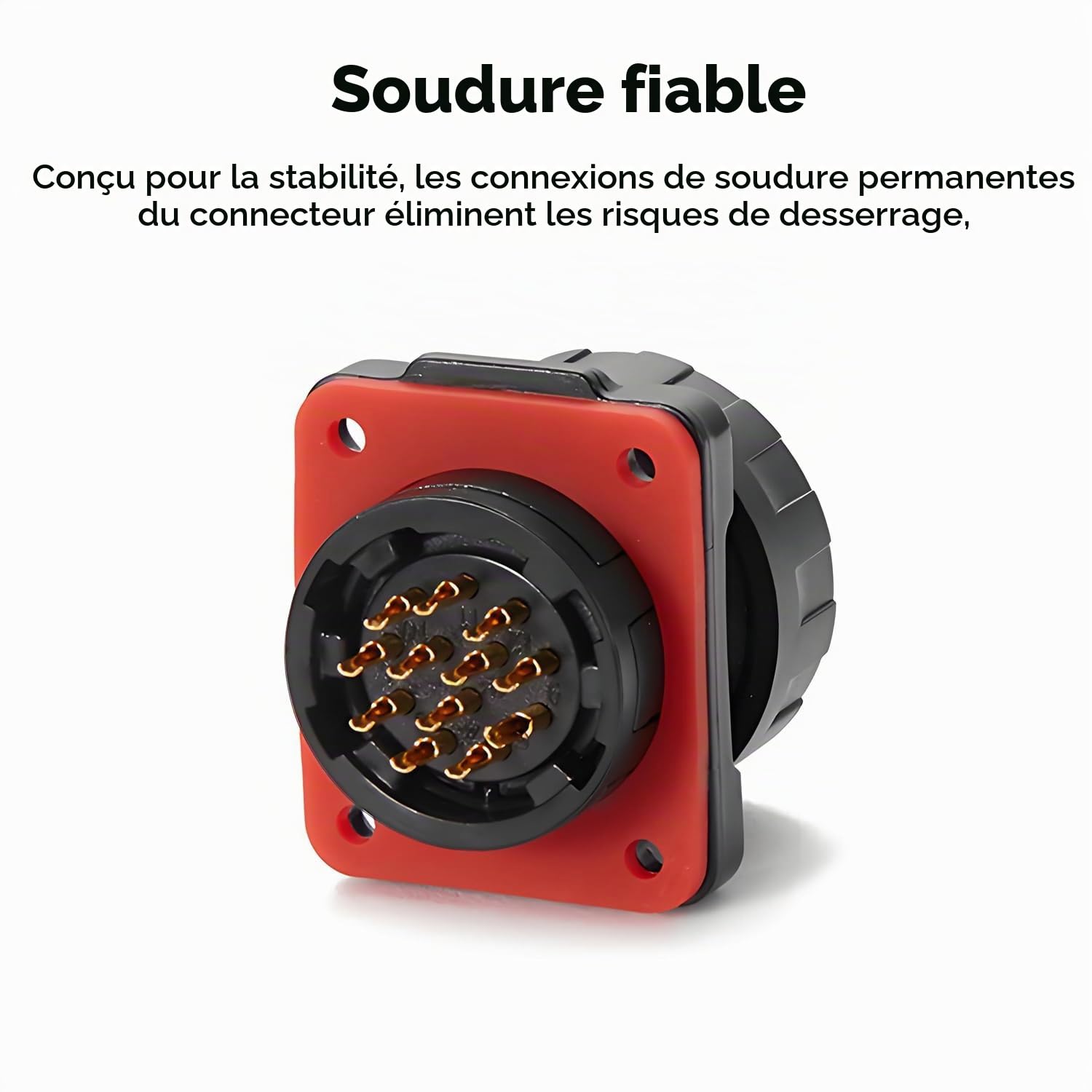 CNLINKO YM-20 Connecteur Imperméable IP68 Circulaire Industriel de Boîtier PBT Aviation Connecteur M20 2-12 Broches Prise Filetés (12 Broches)