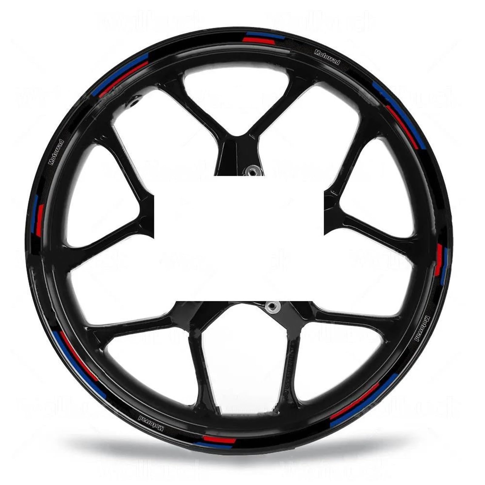 Motorcycle Wheel Stickers Stripes Reflective Waterproof Rim for R1250 GS R1200 Gs G310 F650GS F 750gs(Style 6)