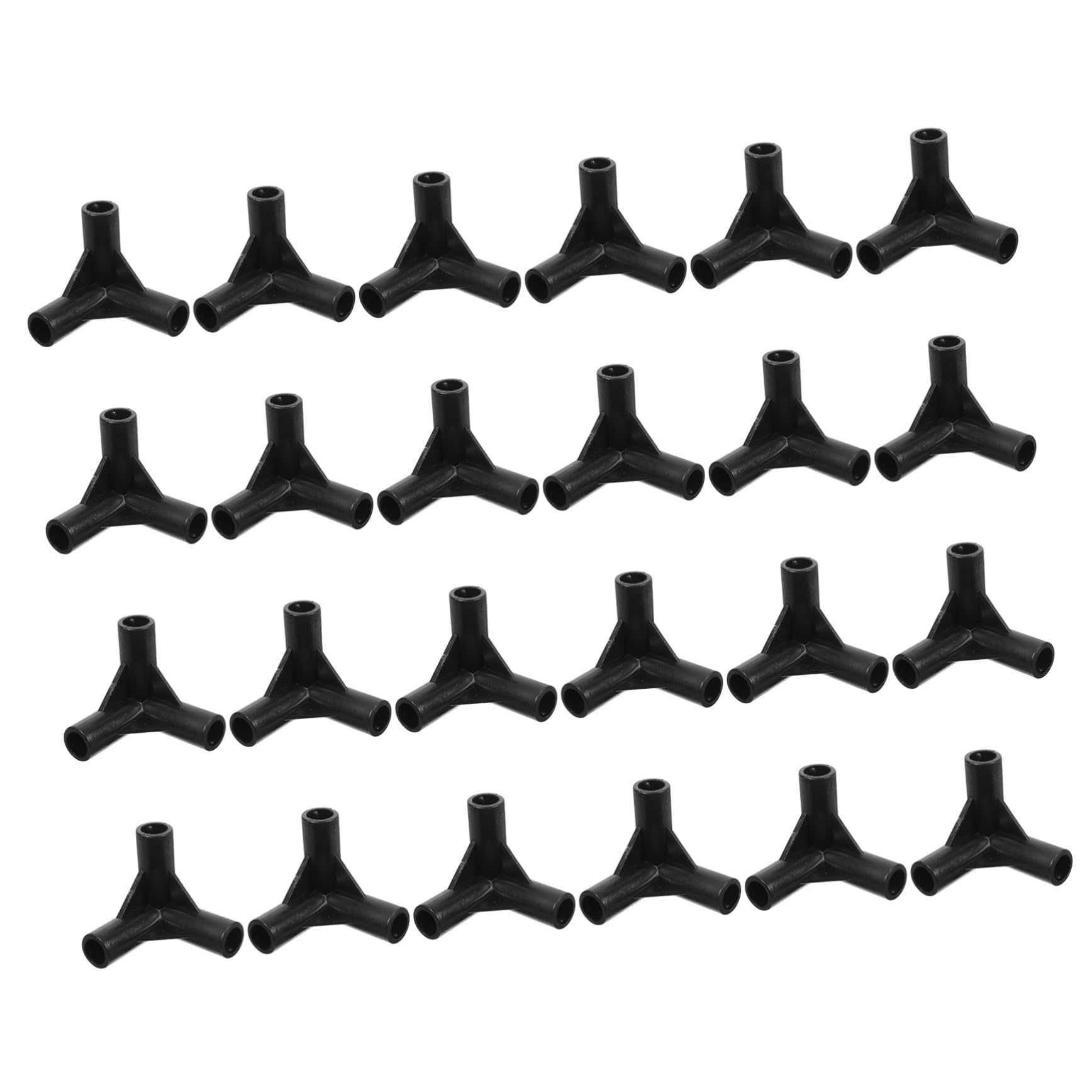 24pièces Raccords Plastique pour Tentes Connecteurs De Poteaux De Tente Accessoires De Remplacement pour Auvents Et Structures De Jardin