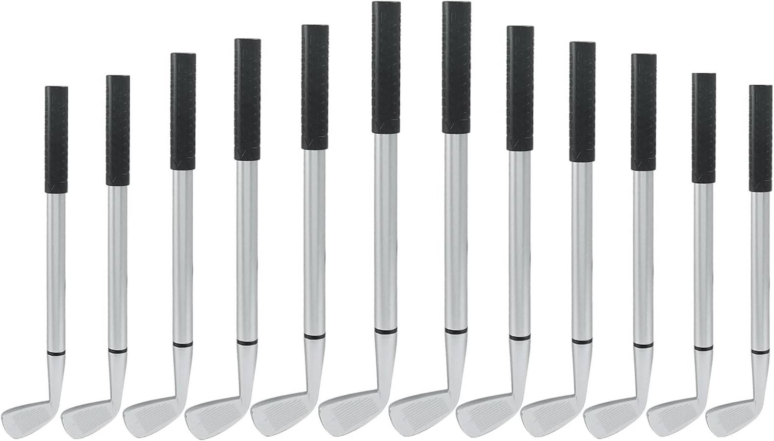BokWin 12 Pack Golf Ballpoint Pen， Mini Golfing Club Props - Funny Sports Themed Black Ink Writing Instruments for Students, Coworkers, Office Use, and Stationery Supplies Gift Idea