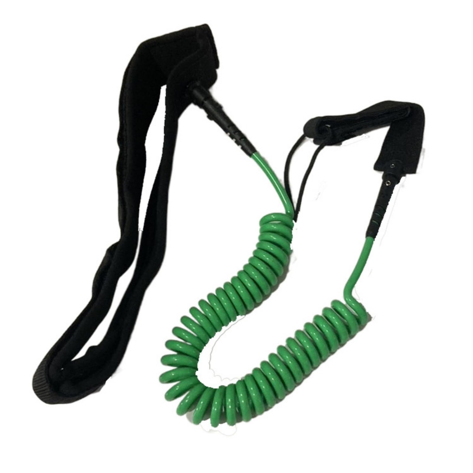 Leash Ceinture Spiralé Leash Taille Universel Accessoire pour Paddleboarrs, Hydrofoil, Vert, 10 Pieds