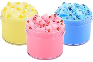 Kids Milk Slime Party Favors Pack | Cream Jelly Cube -- Non-Sticky...