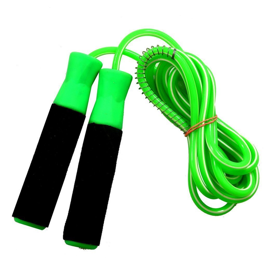 Body Maxx Gym Skipping Rope Foam Grip Handle Bars Green Color (B075K927H8) Amazon Price History, Amazon Price Tracker