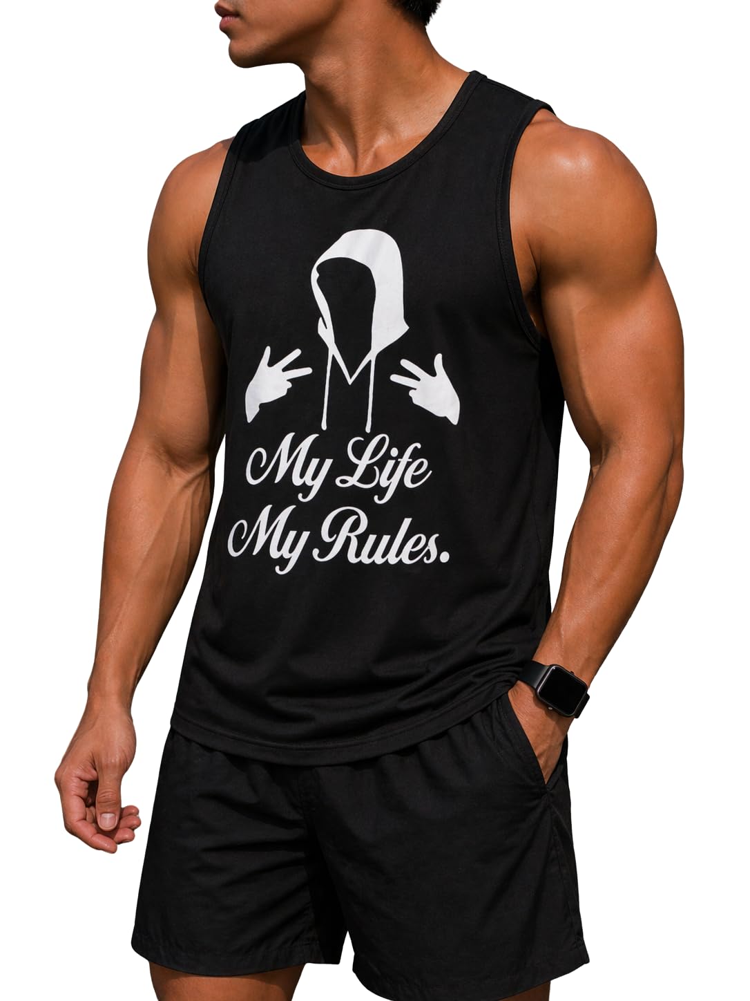 Men’s Cotton Sleeveless Gym Vest | Men's Comfortable Sports & Workout Tank Top | Lightwaight Sleeveless Fitness Gym Vest for Men's-picture-10