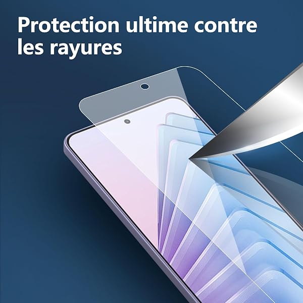 NEW'C Lot de 3, Verre Trempé pour Xiaomi Redmi Note 14 5G/4G, (non compatible avec Xiaomi Redmi Note 14 Pro 5G) Protection écran efficace contre les Rayures - sans Bulles - Ultra Résistant - 5