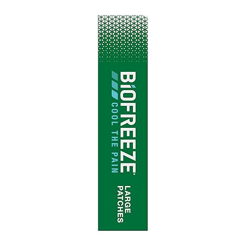 Miniatura 17 de Biofreeze Large Pain Relief Patches, Menthol Pain Patches for Lower Back, Neck, Knee, & Shoulder, Comfortable & Flexible Fabric Stays in Place, FSA