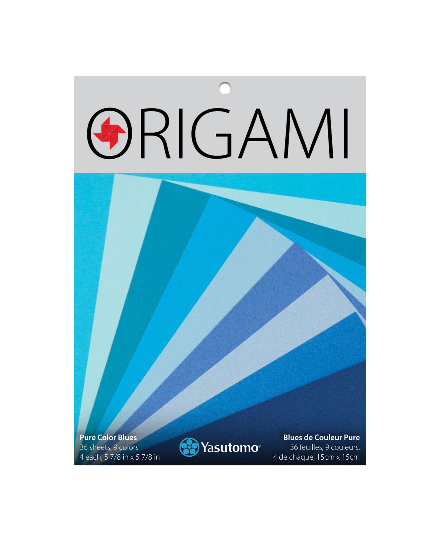 Amazon.com: Yasutomo Origami Paper Pure Color Blue 5 7/8