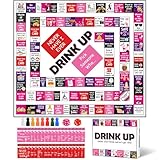 Drinking Board Games for Adults Waterproof Rubber Mat Drink Up Board Games Adult Tipsy Funny Party Interactive Drinking Games Ideal for Game Night Birthday Party Play, Age 21+, 2-8 Players