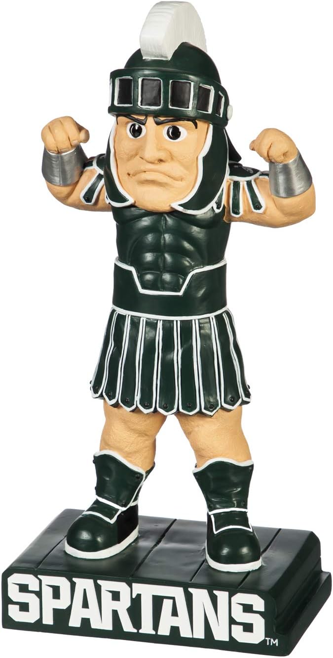 Team Sports America NCAA Michigan State University Fun Colorful Mascot Statue 12 Inches Tall