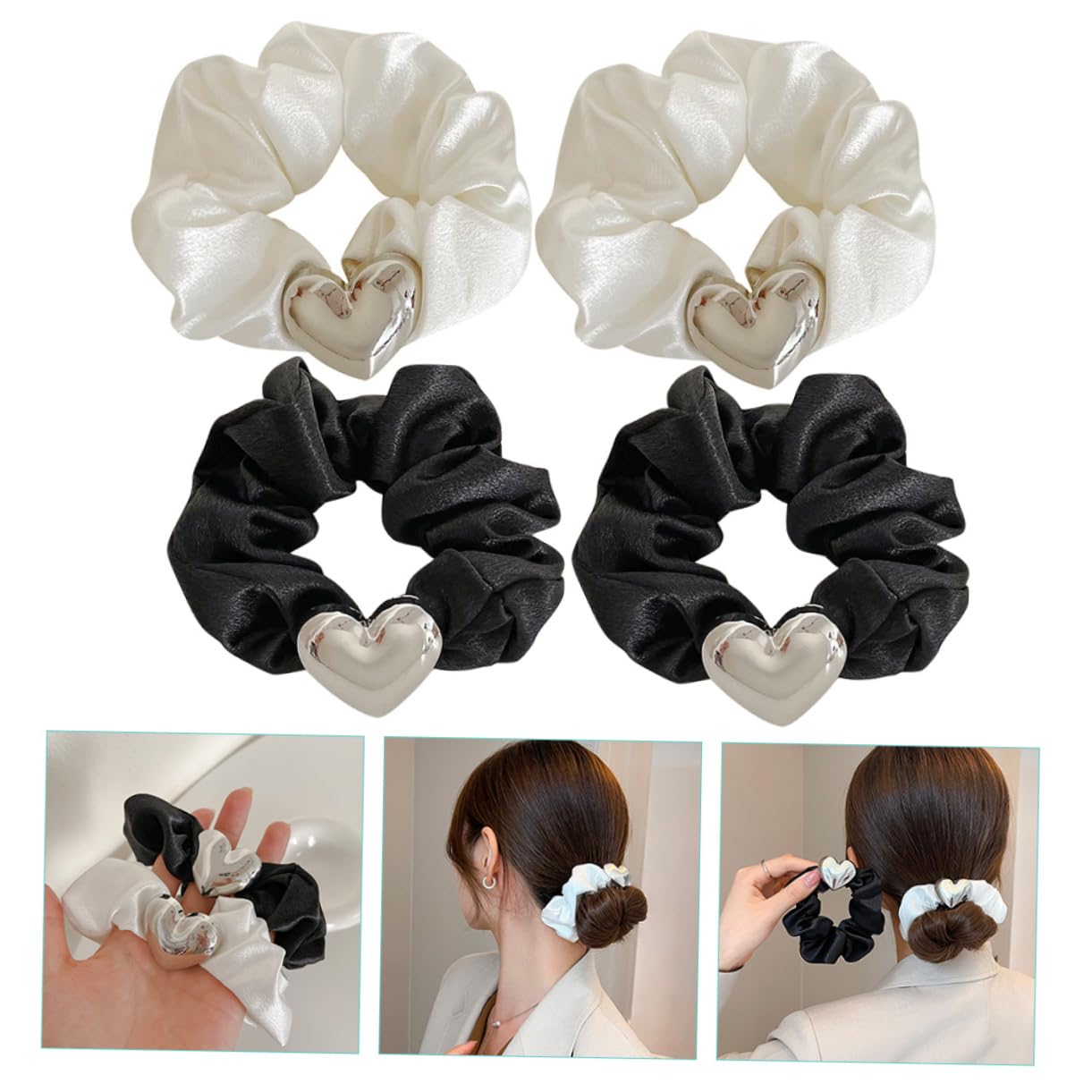 MAGICLULU 16piezas Coleteros De Cabello Diseño De Accesorios Elásticos Para Coletas De Mujer Para y Ocasiones Especiales