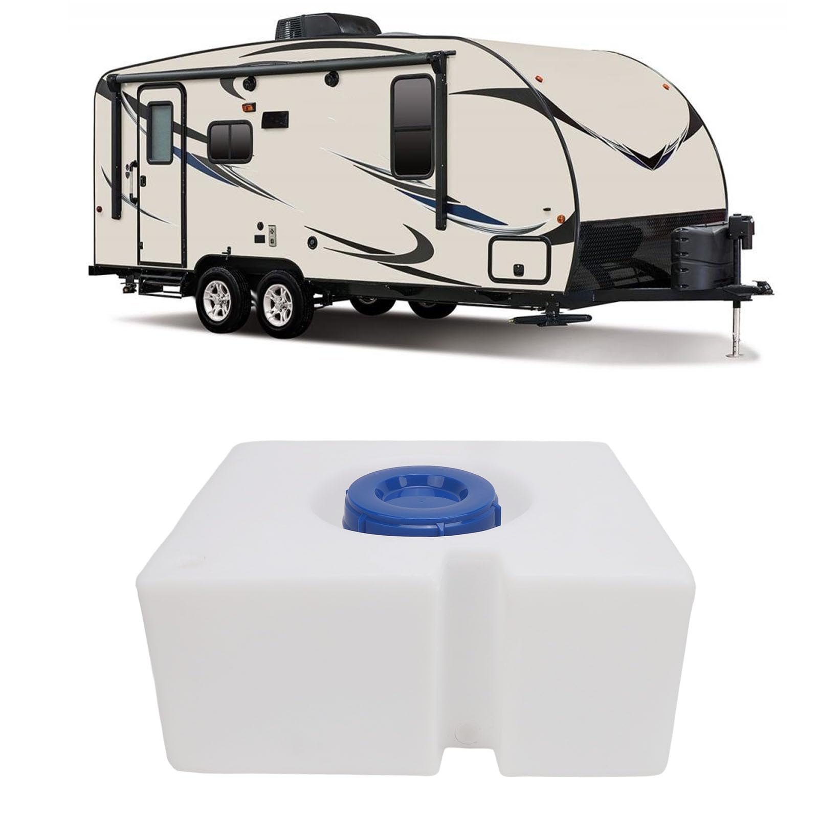 Réservoir D'eau De 8 Gallons (30L) Pour Camping-car, Bateau, Van - LLDPE Robuste, Entrée Large 100 Mm, étanche