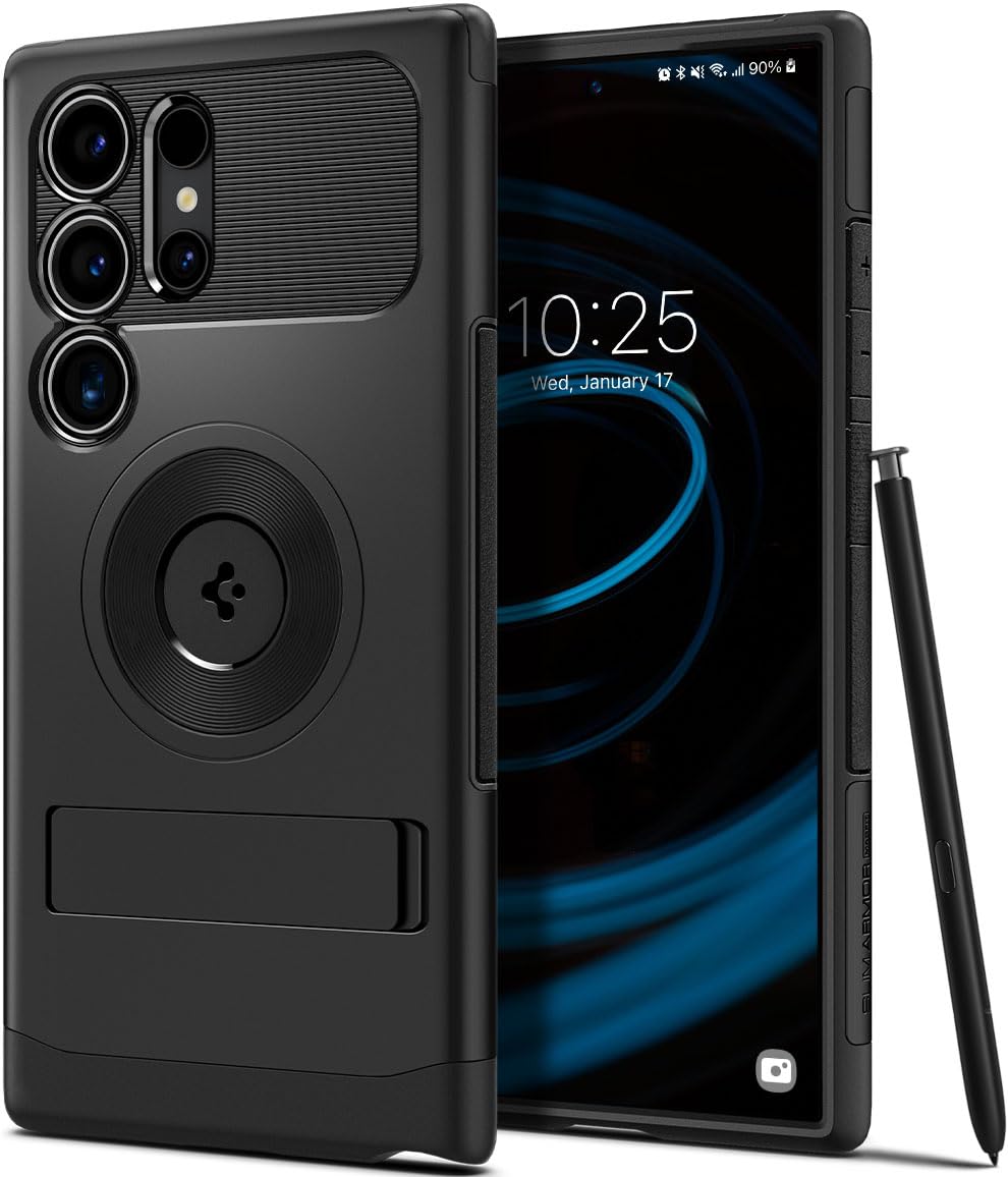 Spigen Slim Armor MagFit Back Cover Case Compatible with Galaxy S24 Ultra (TPU + Poly Carbonate | Black) (B0CKM32N35) Amazon Price History, Amazon Price Tracker