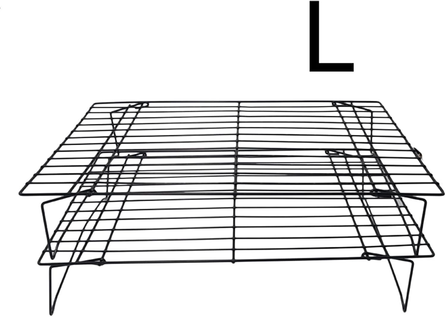 Amazon｜Cooling Rack 3 Layers Stackable Wire Grid Cooling Tray Cake Food