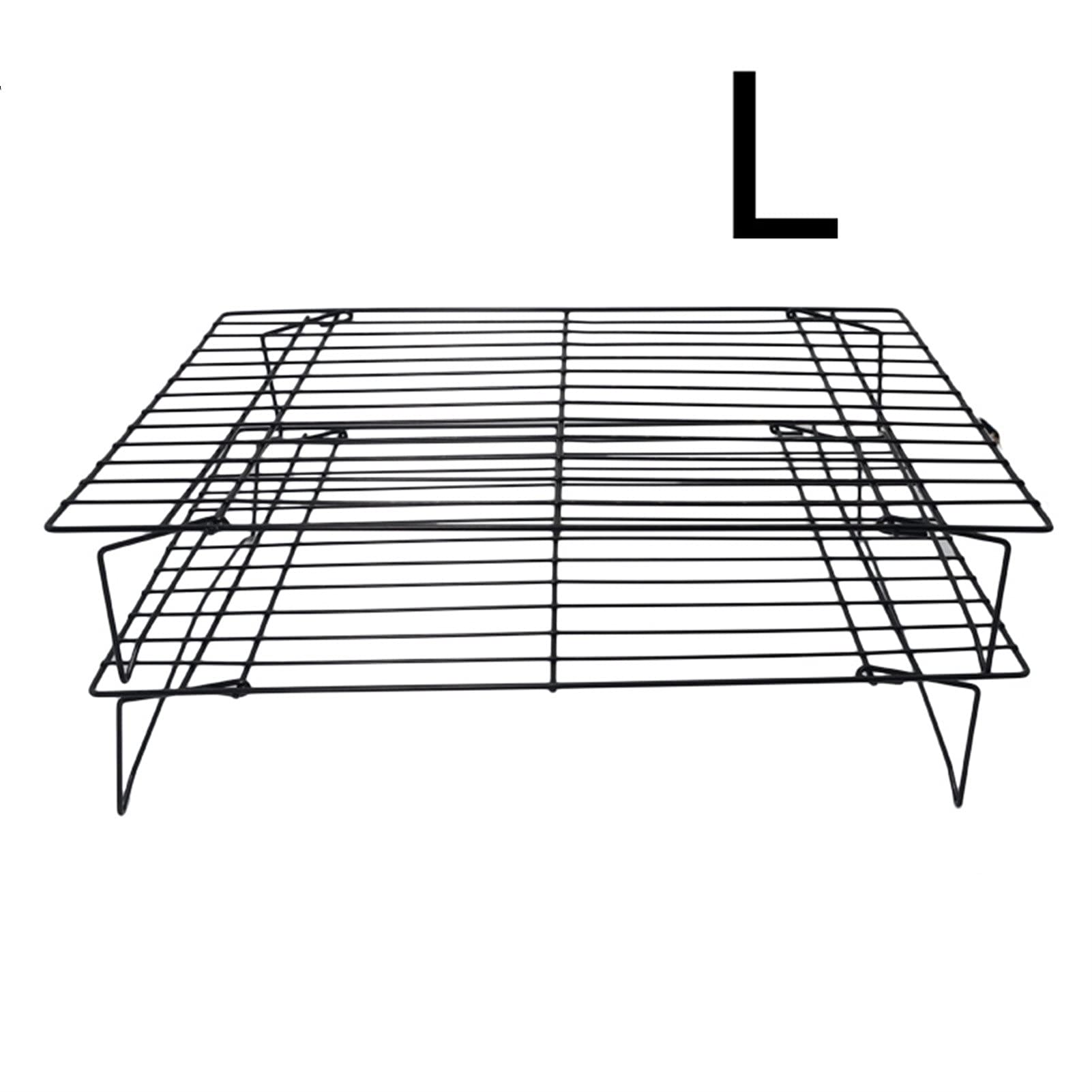 Rejilla de enfriamiento apilable de 3 Capas, Bandeja para Enfriar Pasteles, Alimentos, Horno, Cocina, Hornear Pizza, Pan, Barbacoa, Soporte para Galletas, para Hornear, Asar a la Parrilla y Enfriar.