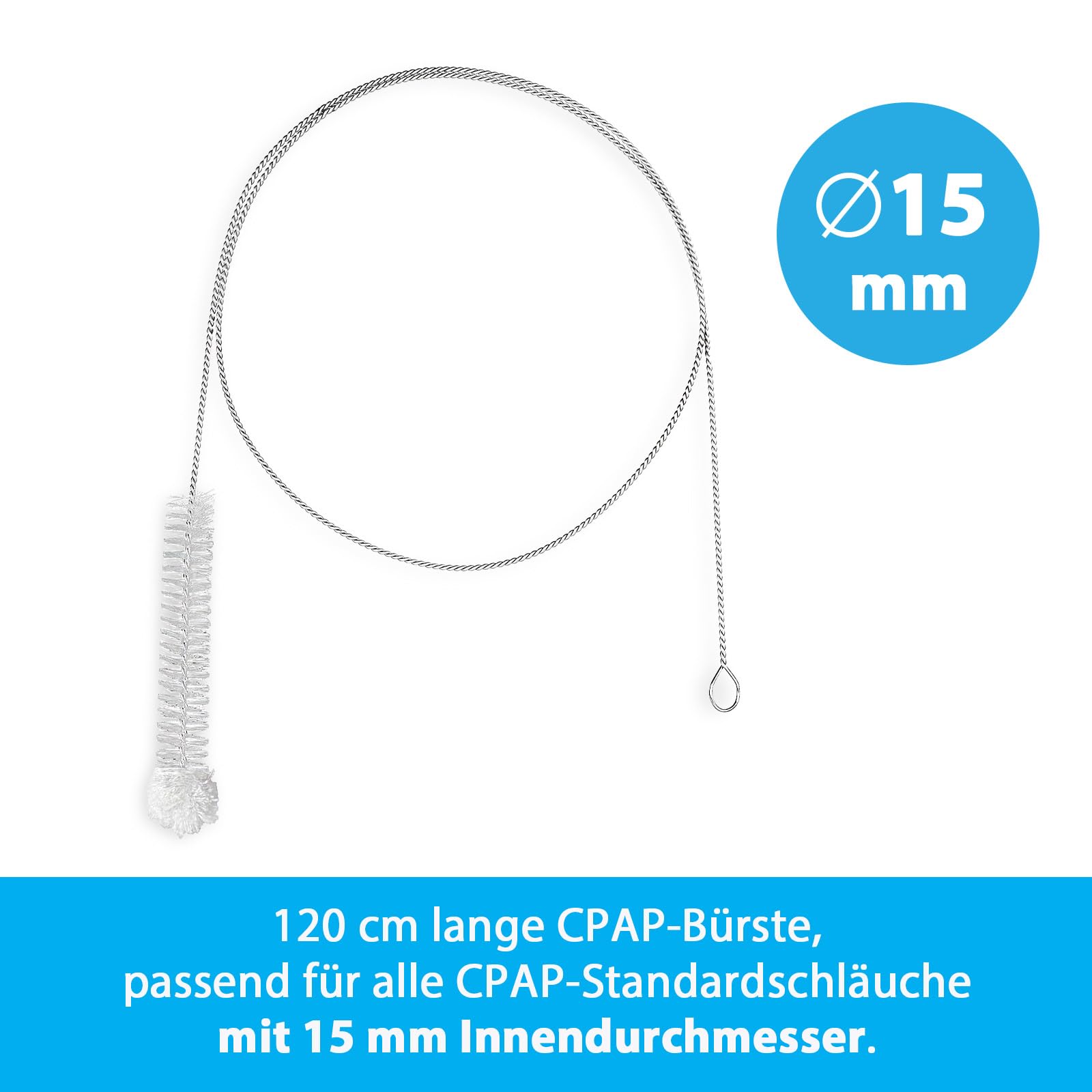 CPAP-Reinigungsset (SomnoSept 400ml, SomnoSept Reinigungstücher 72 Stück, oxyhero brush 15 mm) – Hochwertiges Rundum-sorglos-Reinigungspaket