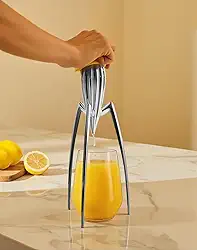 Espremedor de Frutas Cítricas, 11 * 29CM, Alumínio, Tamanho Unico, Espremedor de Laranja Manual, Espremedor de Limão Inox