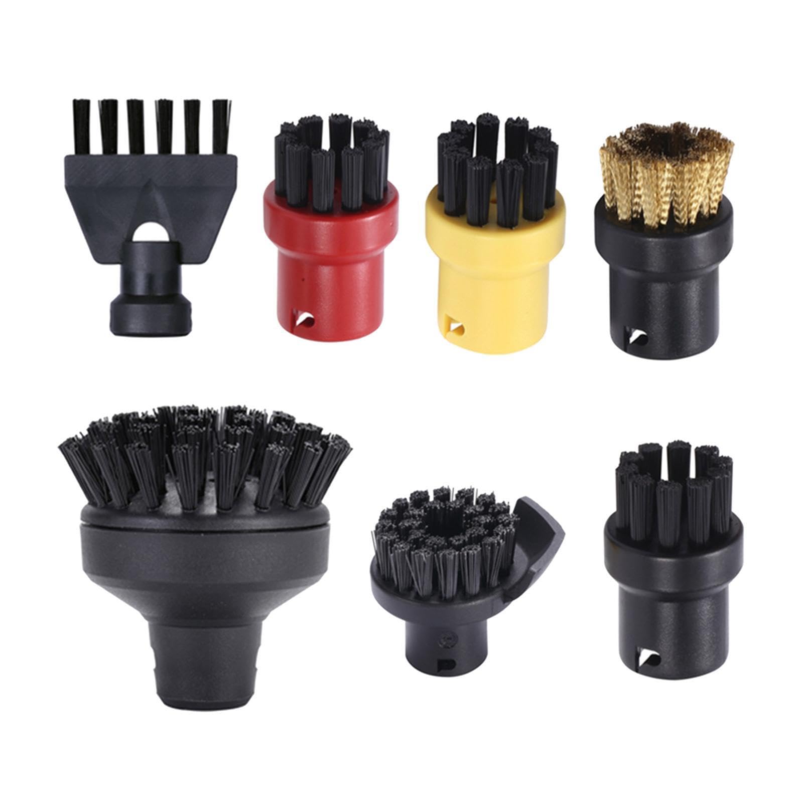 CYDZSRA Efficient Round Cleaning Brush Heavy Duty Round Brush For Steam Cleaner Removal Of Stubborn Dirt All Surfaces Cleaning For Steam Cleaner Sweeper