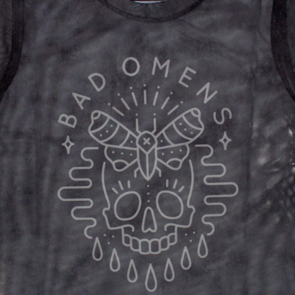 Rock Off officially licensed products Bad Omens Moth Skull Mesh Crop Top