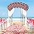 HAPPYGRILL Birdcage Shape Garden Arbor, 7’ x 8.4’ Heavy Duty Metal Garden Gazebo Pergola with Trellis, Garden Arch Trellis for for Climbing Plants Wedding Party Decor Outdoor Arch Pavilion for Lawn