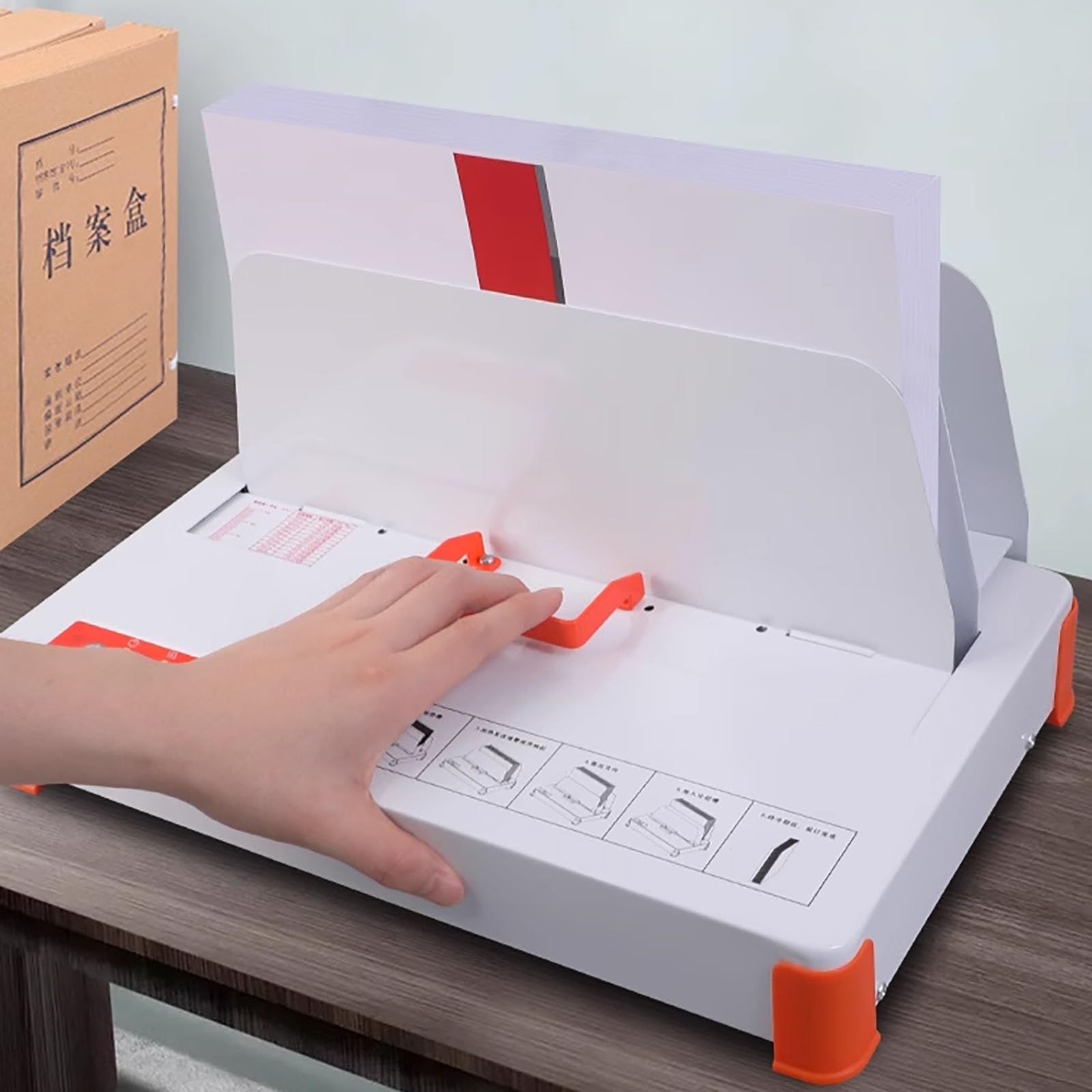 Binding Machine Elettrico Colla Caldo per Libri e Documenti Calibrazione Intelligente per Rilegatura Efficiente fino a 500 Fogli