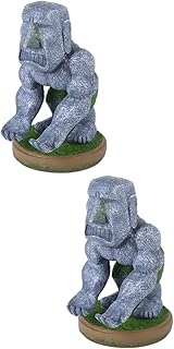 Generic 2 Peças Moai Suporte De Mesa Suporte De Exibição Suporte De Tablet Suporte De Fone De Ouvido Suporte De Doca De Telefone De Mesa Suporte De Exibição De Controlador Suporte De