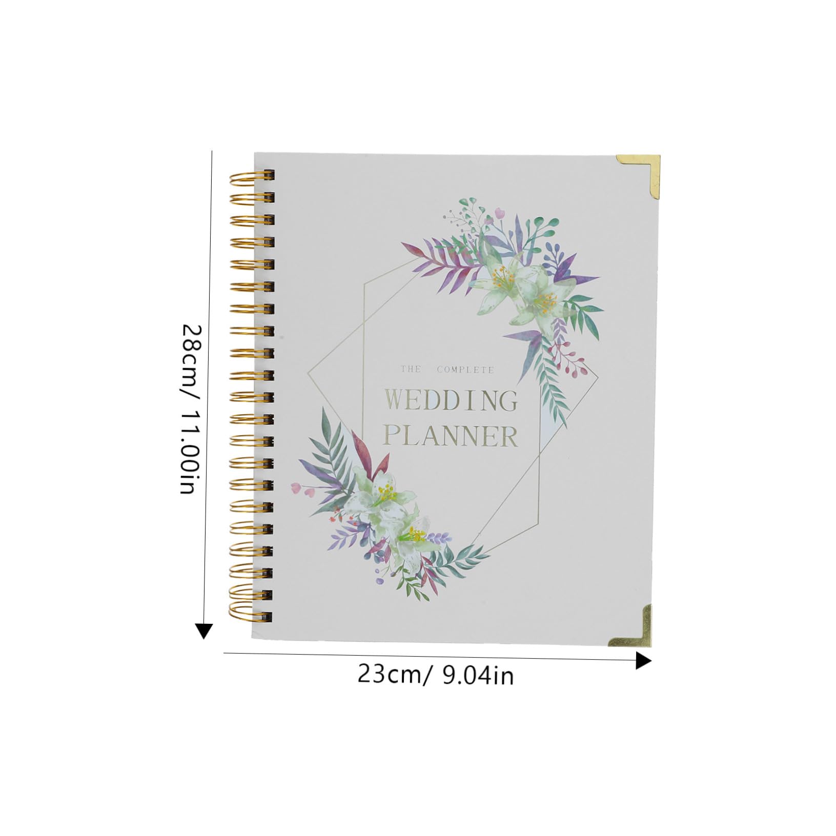 HOMSFOU Hochzeitsplaner Notizbuch für Verlobung Hochzeits Countdown Notizbuch für Braut und Trauzeugin Erinnerungen und Aufzeichnen Weiß