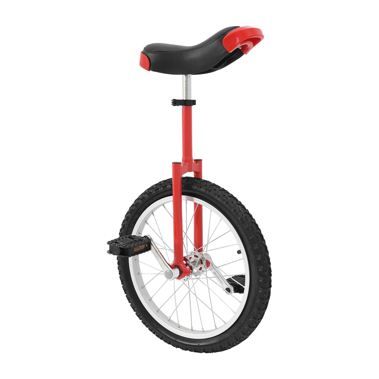 POIOKLJRE Unicycle for Beginners, Balance Training Unicycle, Manganese Steel Frame, Max Load 165 lbs, Anti-Slip Pedals, Adjustable PU Seat (28.74-33.46in)