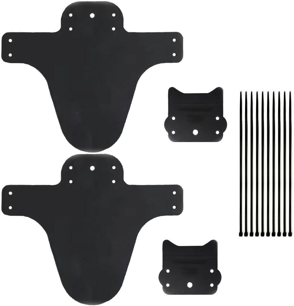 2 PCS Mountain Bike Fender Fits 26"/ 27.5"/ 29" Front and Rear Bicycle Mudguard, Mountain Bike and Fat Bike Wheel Sizes Bicycle Fender, Adjustable MTB Mudguard
