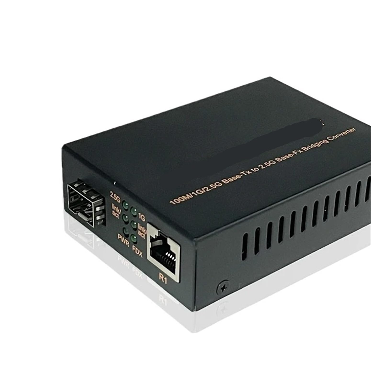 Convertisseur de média fibre optique SFP 1,25G/2,5G 2,5G, RJ45