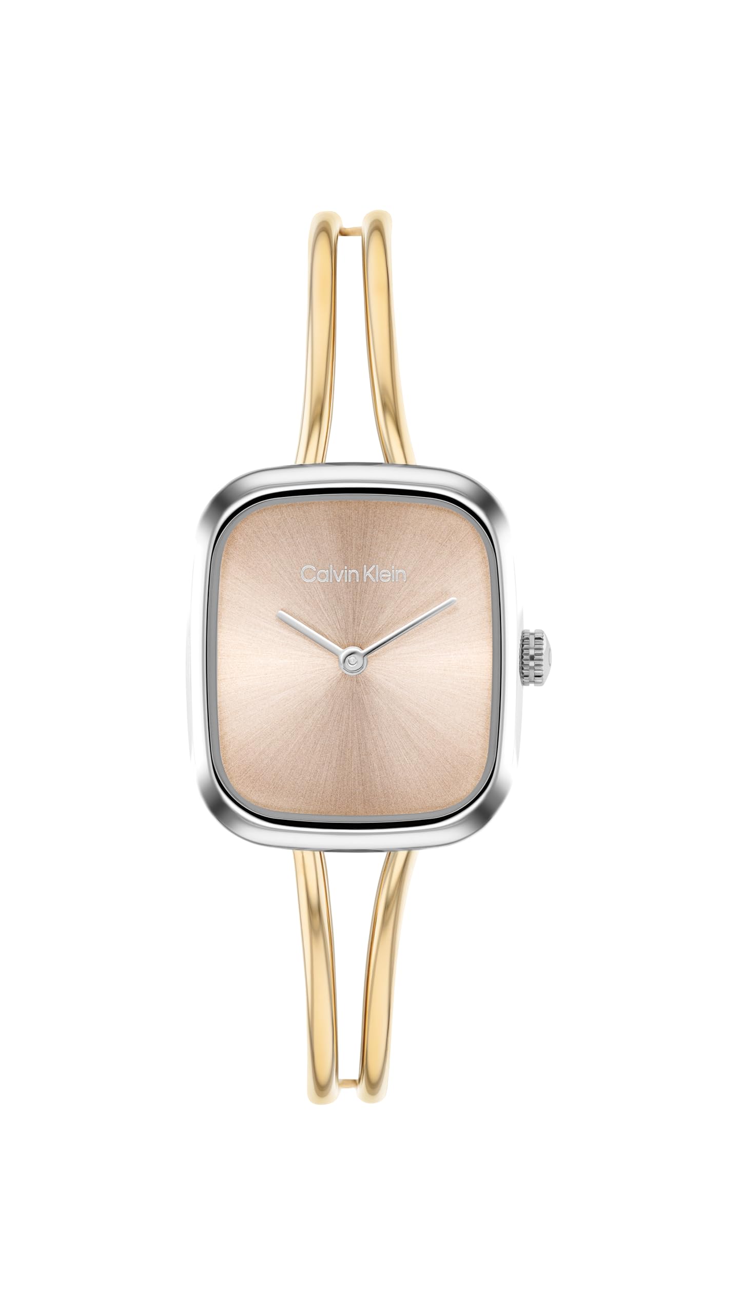 Calvin Klein Women's Sculpted Square Bracelet Watch Yellow Gold IP
