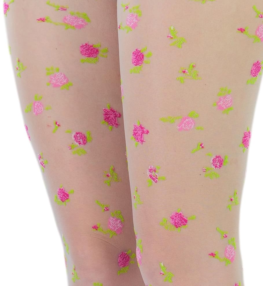 Image of ToBeInStyle Women's Sheer Floral Lace Full Length Leggings