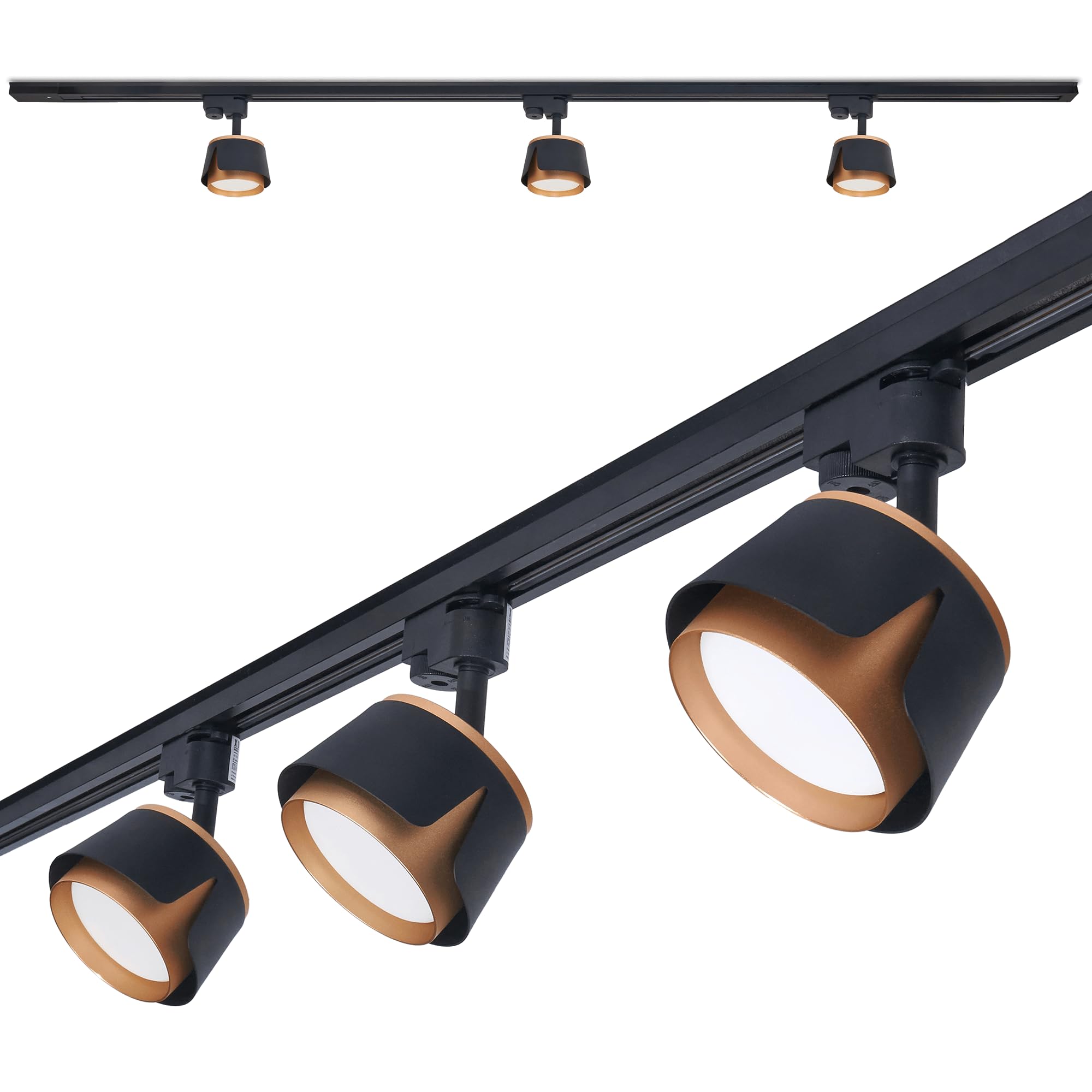 Steka-Set – LED-Schienenleuchte GU10 x3 + 1,5 m Stromschiene (XD-IK256B)