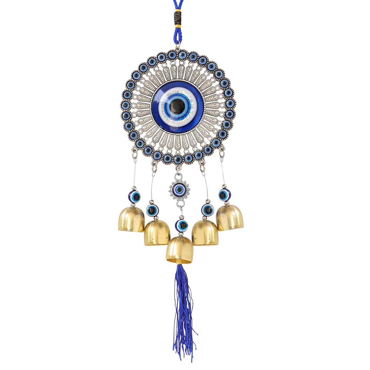 Reiki Crystal Products Fengshui Evil Eye Wind Chimes Hanging for Home Positive Energy Windchimes Hanging, for Window Decor Balcony with Good Sound Garden-image-49