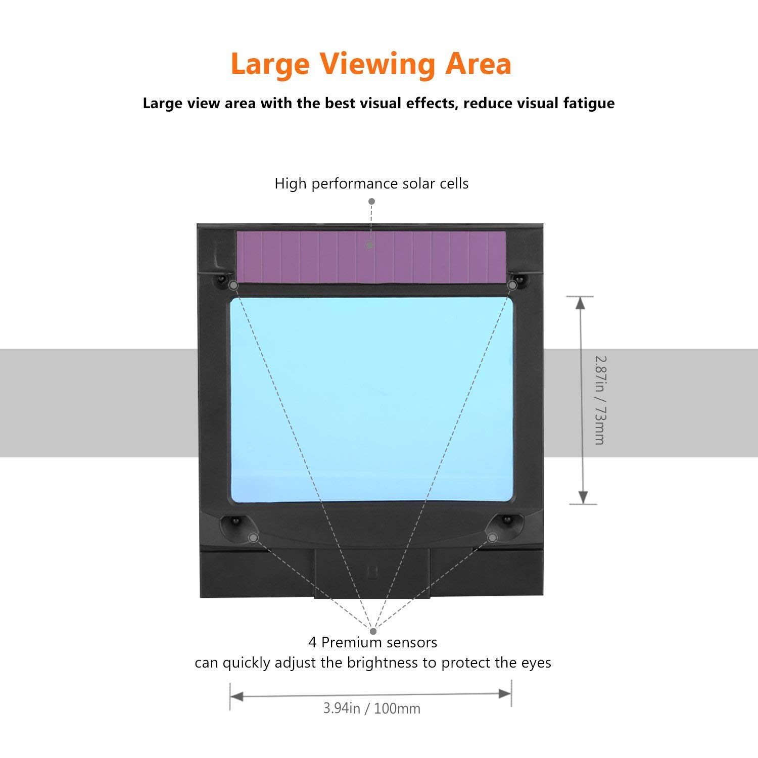 USA Seller: Auto Darkening Solar Powered Welders Welding Helmet Mask with Grinding Function
