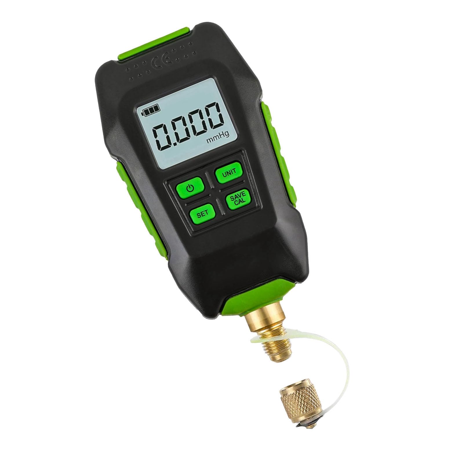 Digitales Vakuummessgerät, IP54 Wasserdichter Industrieller Vakuumtester mit Hintergrundbeleuchtetem Display, 0-10000 Pa Messbereich, Vakuum-Mikron-Messgerät für Atmosphärische