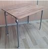 Depolife Practical Folding Foot Kitchen Dining Table Balcony Study Picnic Table 60X90Cm Walnut