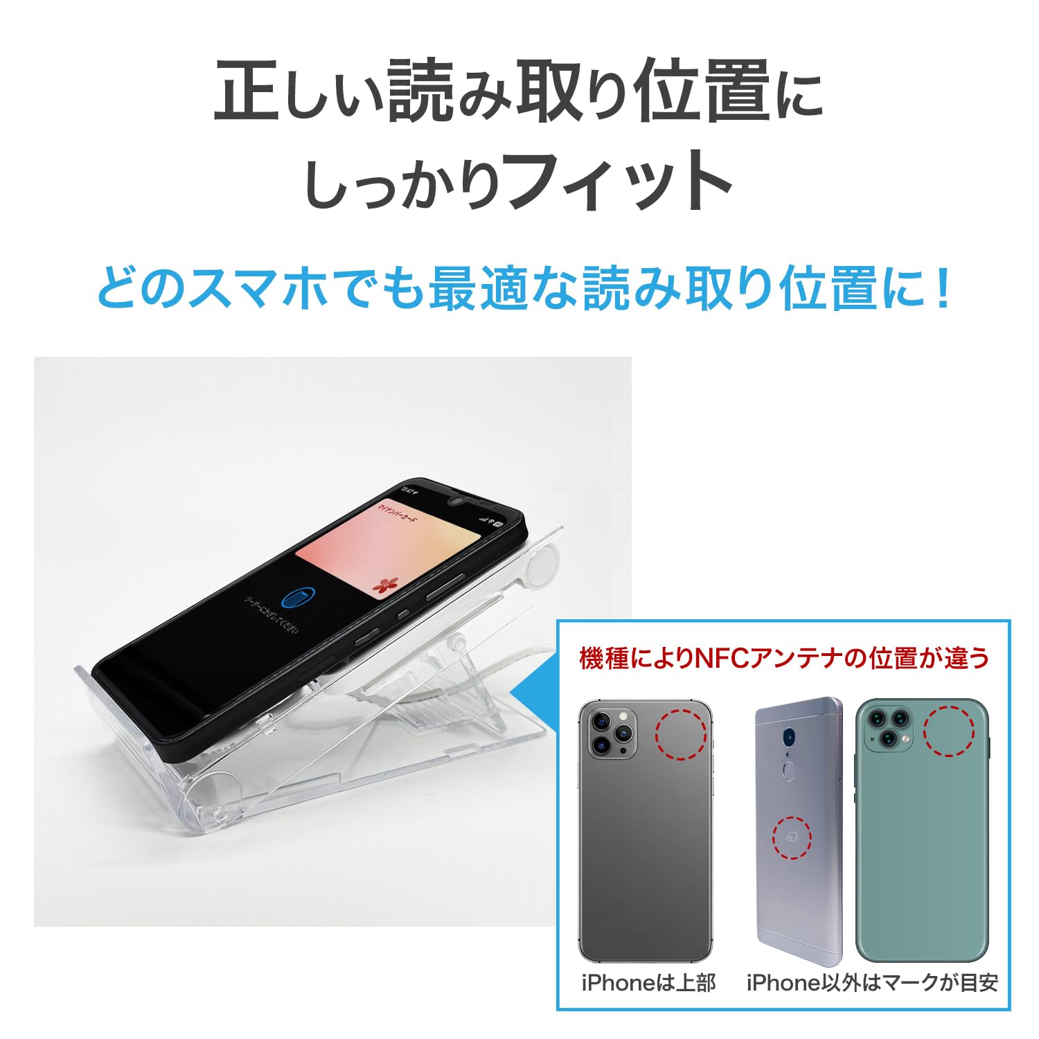 Amazon | IODATA カードリーダー 専用 スタンド 角度調整 ICカード