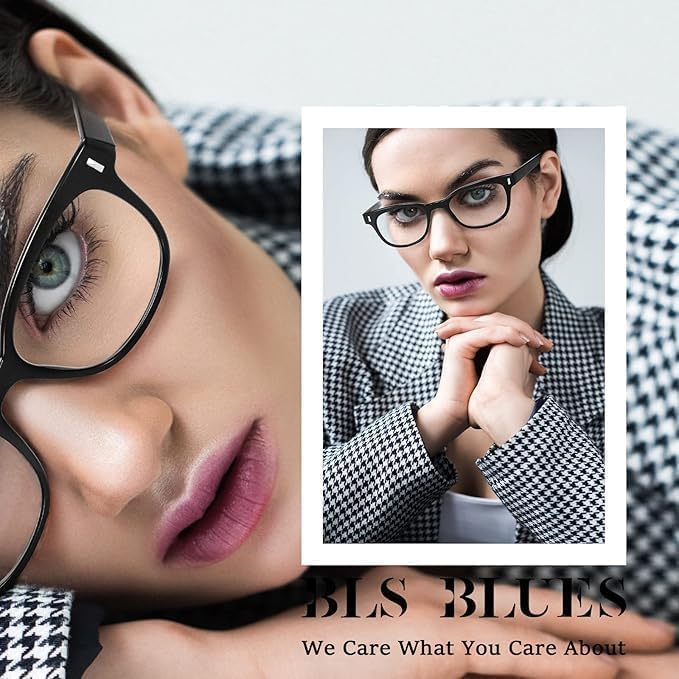 Image of BLS BLUES 5 Packs Reading Glasses for Women Blue Light Blocking, Vintage Computer Eyewear