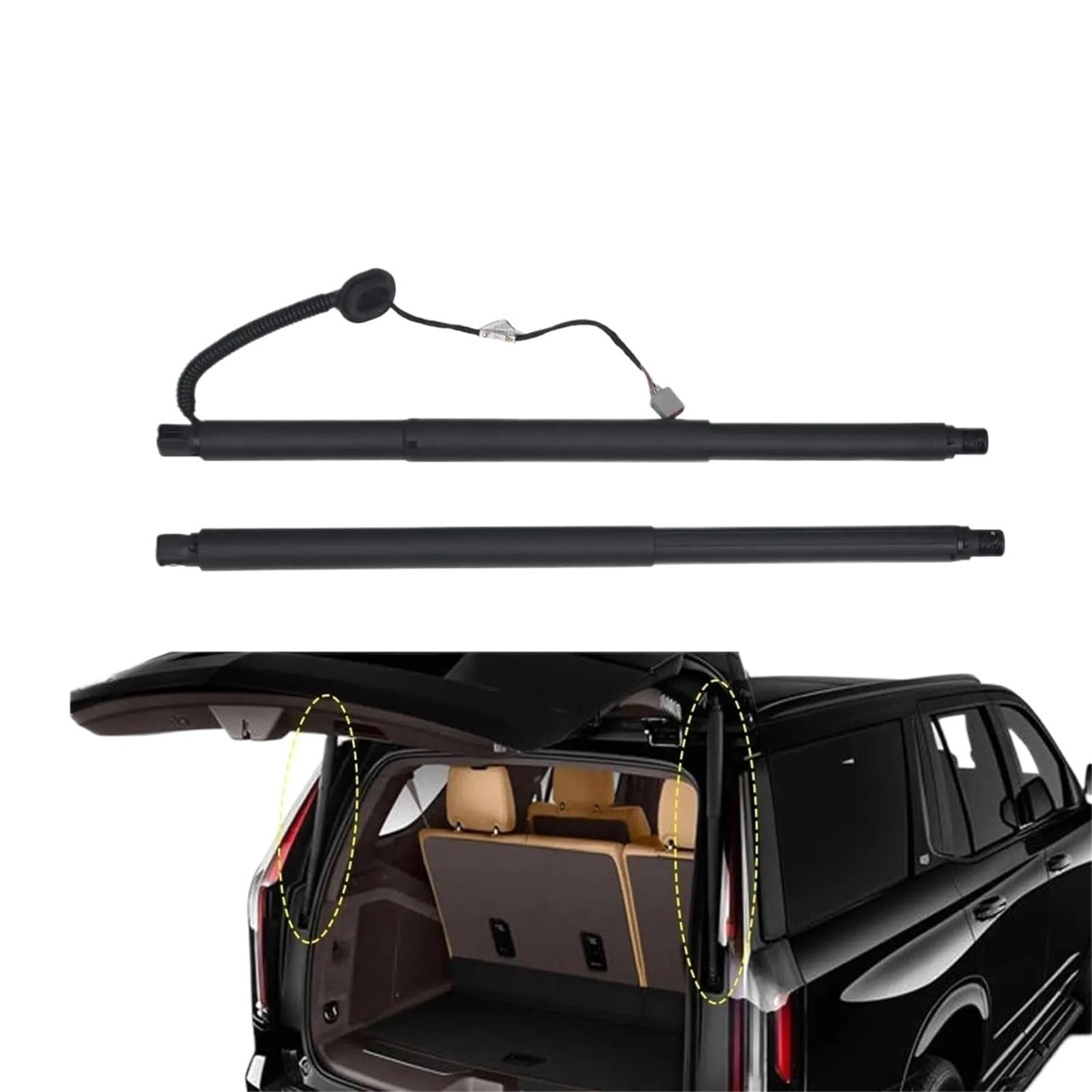 FUNFOB Car Boot Gas Springs 84306929/23408748 Electric Tailgate Gas Support Struts For Cadillac For Escalade 2015-2020 84306929 Tailgate Boot Gas Struts(1pair)