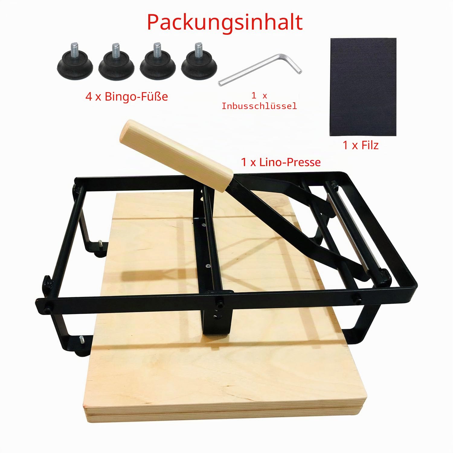 A4 Linoleumpresse, Linoleumpresse, Linolpresse, Druckherstellung, Pressmaschine