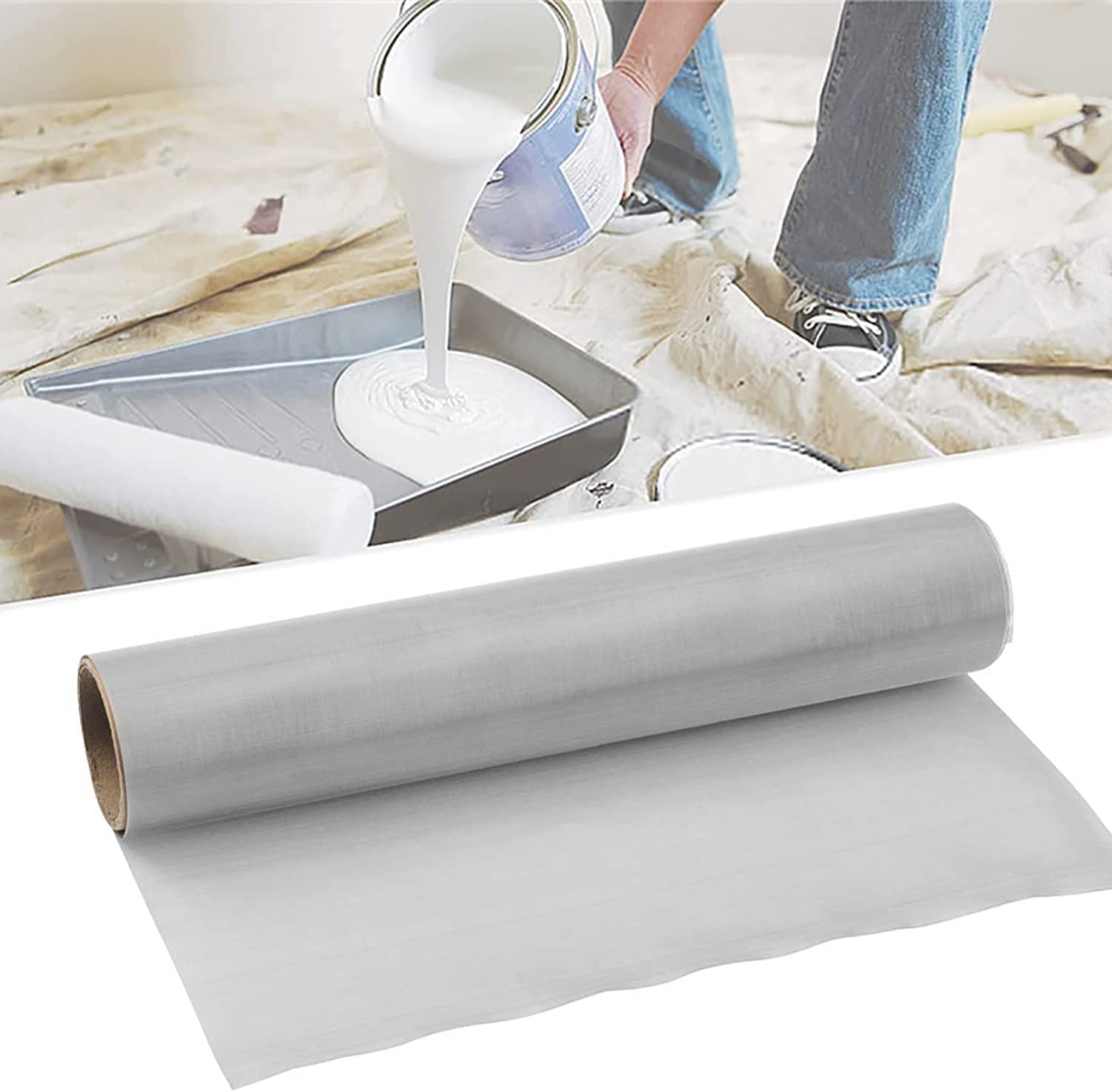 Rete in acciaio inossidabile Sn 250 per prese d'aria da giardino e casa, blocco spazi vuoti 1 x 10 m e versatile soluzione filtrante multipla