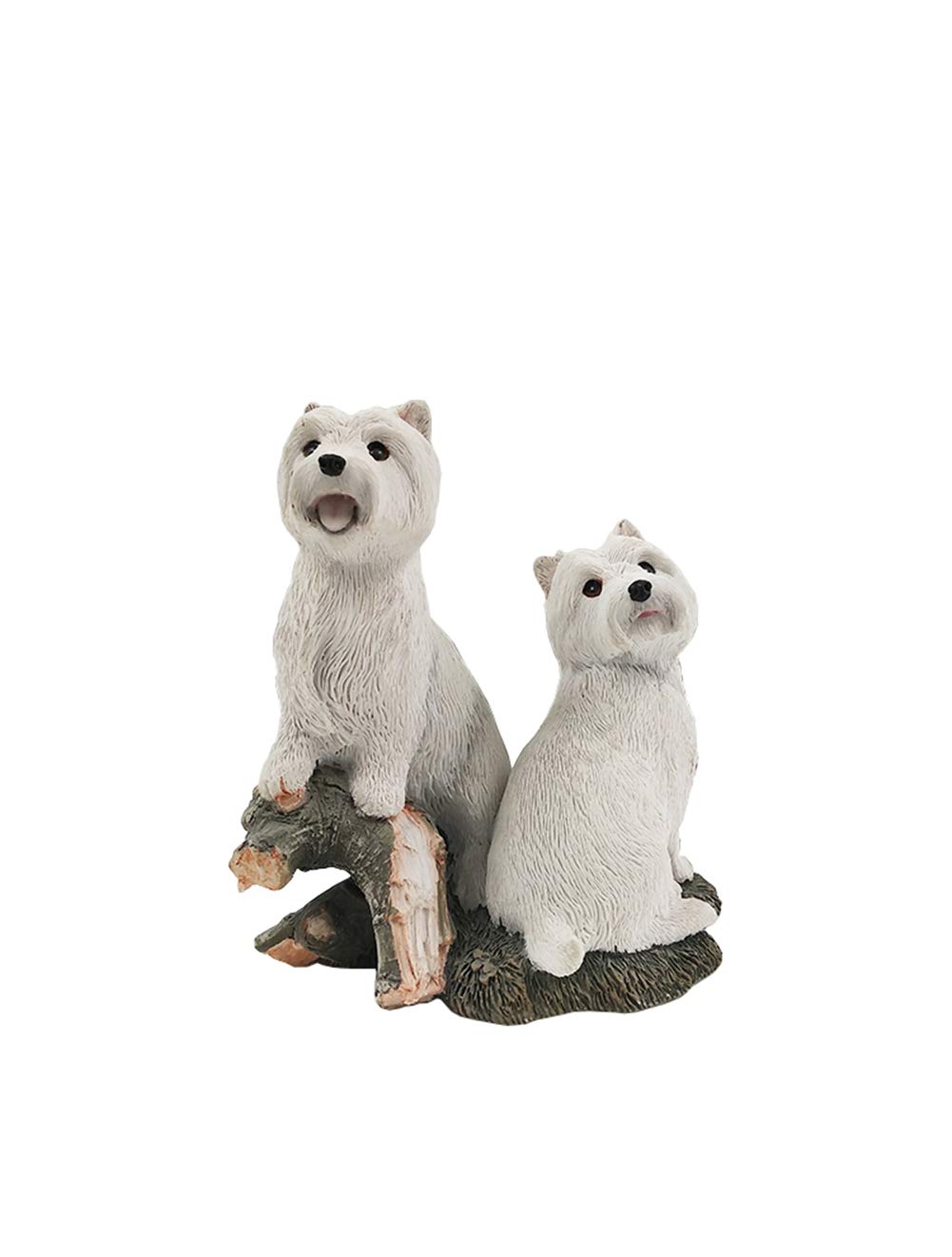 YNIYUJKL For Home Kitchen & Dining Outdoor Patio, Lawn & Garden Sculptures Statue Figurine Ornaments Garden Couple Decoration Statue Sculpture, West Highland White Terrier Couple Dog S