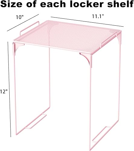 Miniatura 2 de Svartur Estante apilable para decoración de casillero escolar, estante organizador alto para el trabajo, artículos esenciales de regreso a la
