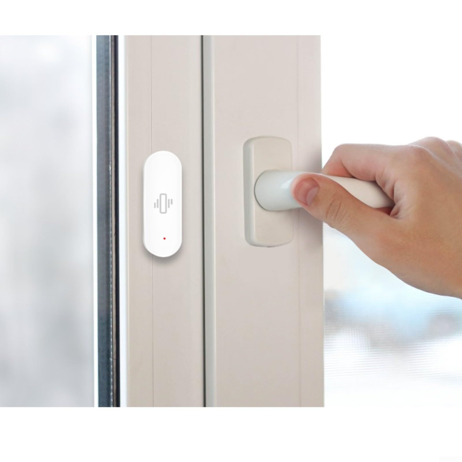 Capteur de Vibration WiFi, Capteur de Boîte aux Lettres, Alarme Détecteur de Mouvement, Mini Détecteur de Bris de Verre Sans Fil Pour Systèmes et Maisons Intelligentes, Alertes en Temps Réel Via APP