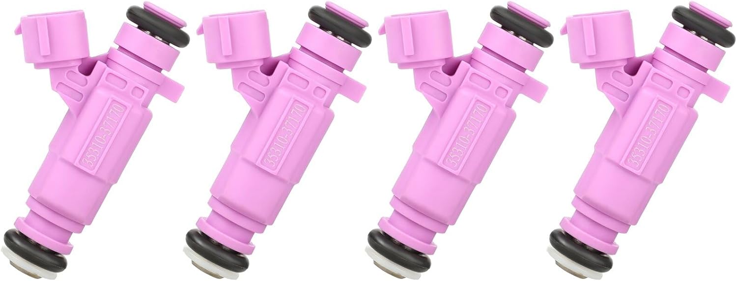4 Holes 4Pcs Fuel Injector Replace FJ989,3531037170 SCITOO Automotive Engine Fuel Injector fit for 2006-2011 for Hyundai for Accent 1.6L, 2009-2011 for Kia for Rio 1.6L, 2009-2011 for Kia for Rio5