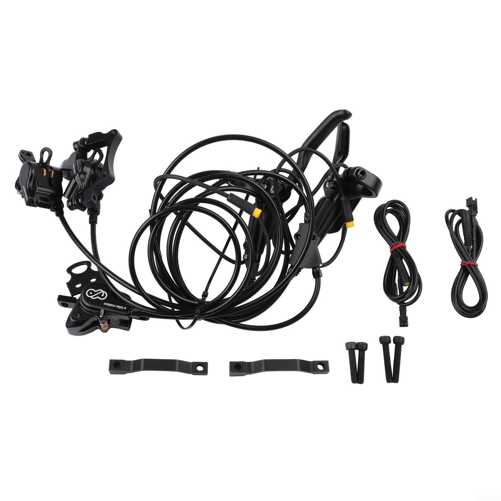 Frein hydraulique vélo électrique avec double étriers avant et câbles SM2A