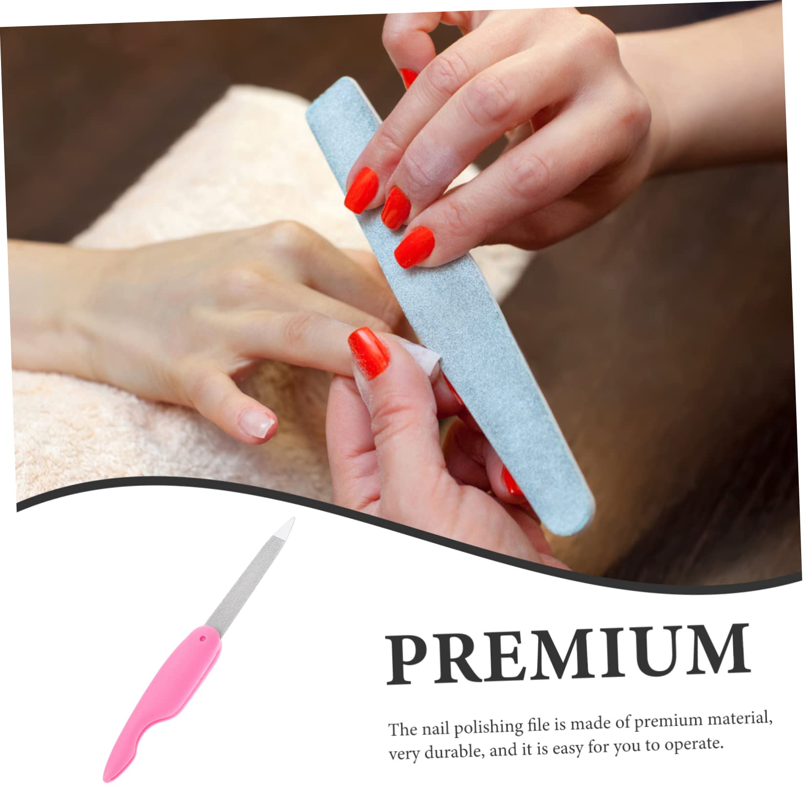 Beaupretty 30 Piezas Lima De Uñas Plegable Tampón De Manicura Amortiguadores De Uñas Búfer De Archivo De Metal Cortaúñas Para Uñas Recortar Pedicure Abs Archivo De Pedicura Rosa