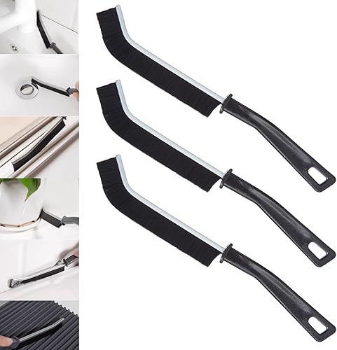 Cepillo de limpieza de huecos, cepillo de limpieza de hendiduras de cerdas duras multifuncionales, herramienta para baño, cocina, esquinas muertas,
