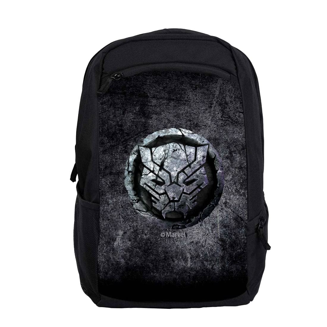 Bewakoof Unisex Black Panther Stone Logo Avl Laptop Backpack Black